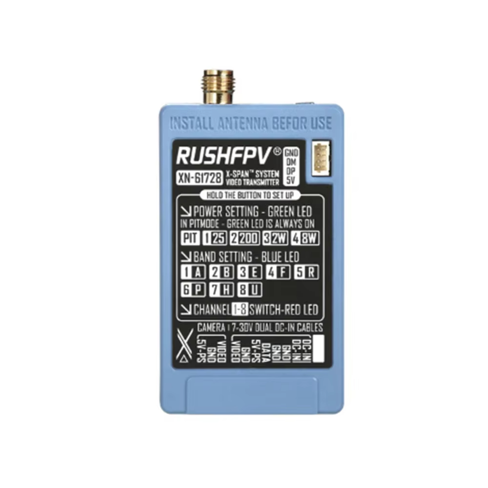 RUSHFPV 6.1‑7.2G 8W X61728 VTX - Fpv Drone Vtx ulasan dan harga